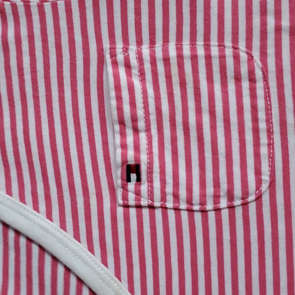 Tommy Hilfiger Women's Striped S/S Top Size L - Picture 2 of 5